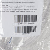 NonRebreather Oxygen Mask McKesson Elongated Style Adult One Size Fits Most Adjustable Head Strap - BeHope