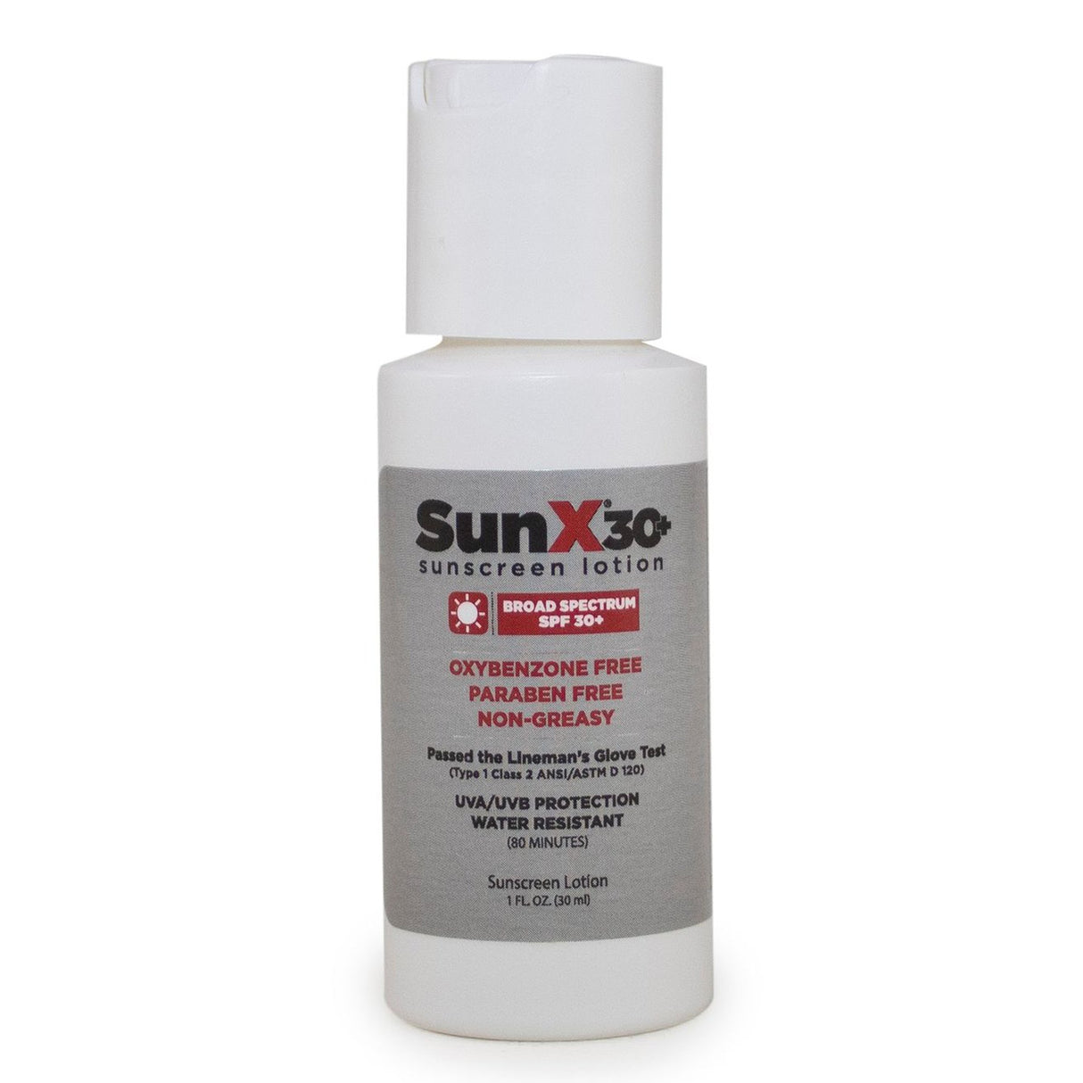 Sunscreen SunX SPF 30 Lotion 1 oz. Flip Top Bottle