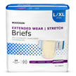 Unisex Adult Incontinence Brief McKesson Extended Wear Large / X-Large Disposable Heavy Absorbency - BeHope