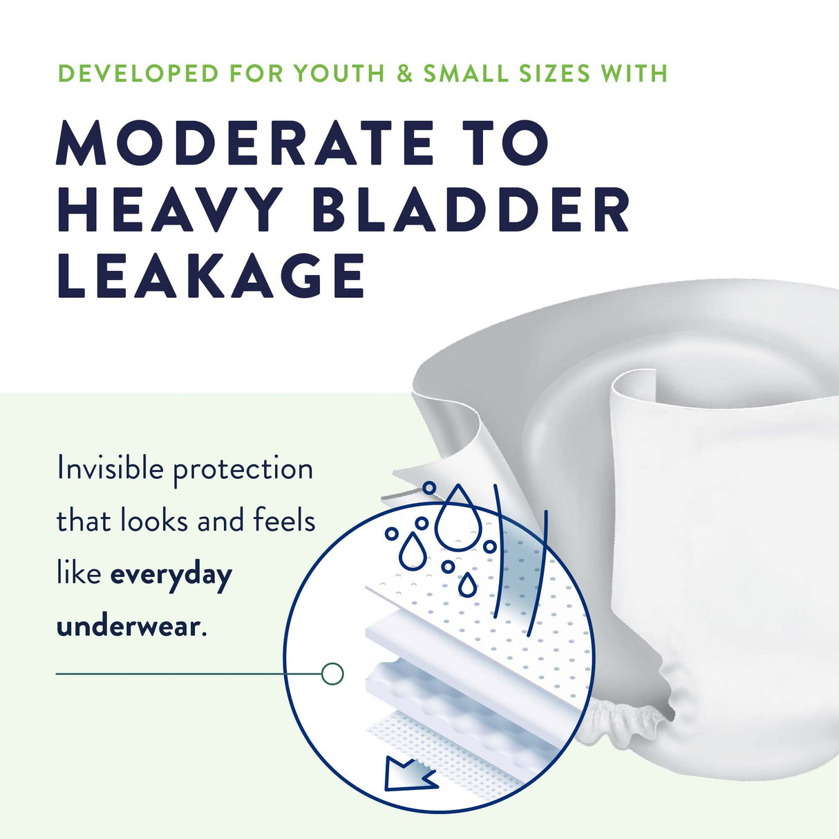 Unisex Adult Incontinence Brief Prevail® Daily Small Disposable Heavy Absorbency - BeHope