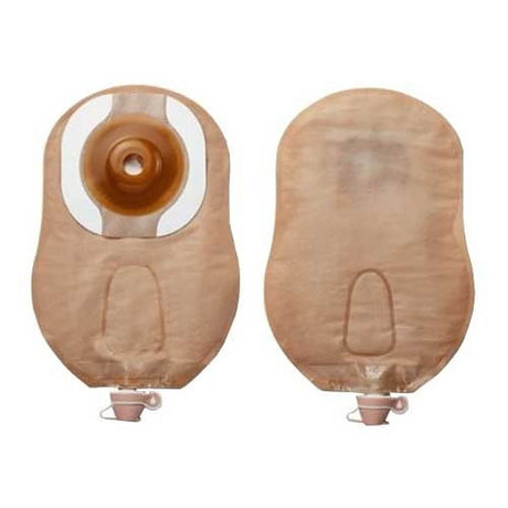 Urostomy Pouch Premier™ One-Piece System 9 Inch Length Convex, Pre-Cut 1-1/8 Inch Stoma Drainable - BeHope