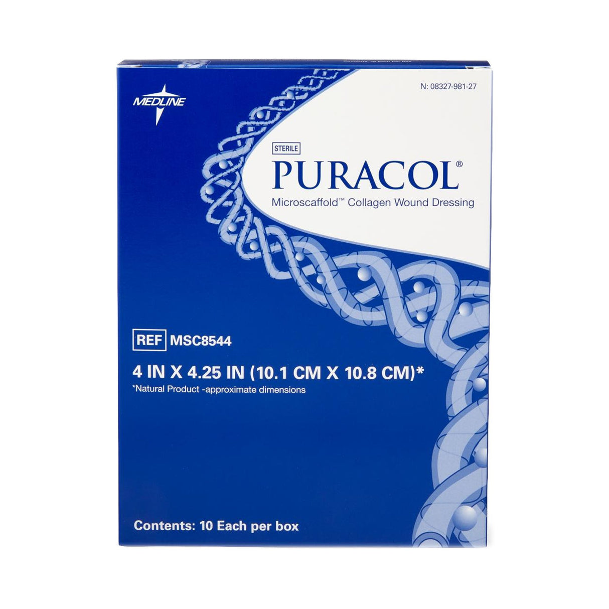 Collagen Dressing Puracol 4 X 4-1/4 Inch Rectangle Sterile