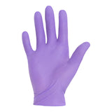 Exam Glove Purple Nitrile-Xtra™ Small Sterile Pair Nitrile Extended Cuff Length Textured Fingertips Purple Chemo Tested - BeHope