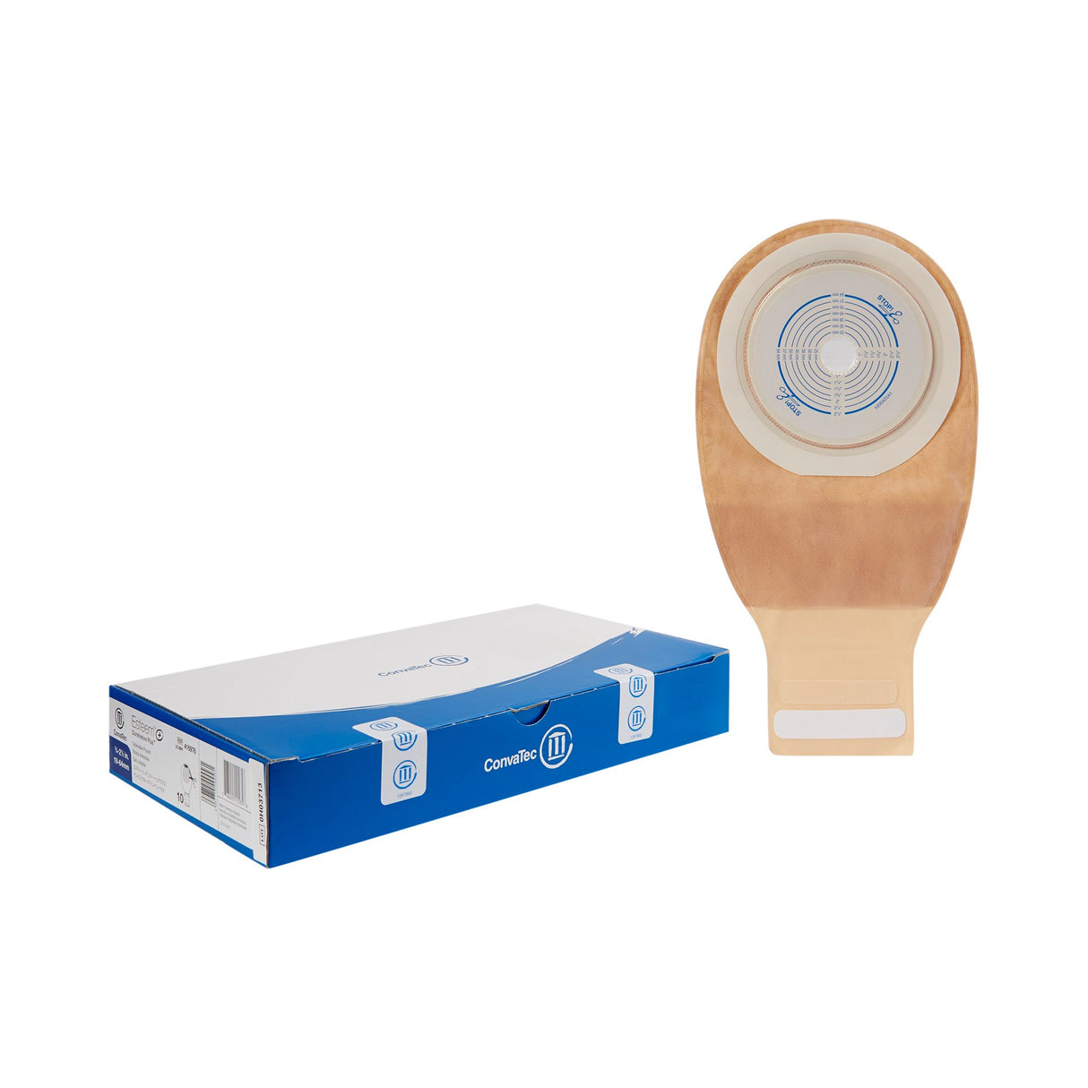 Ostomy Pouch Esteem®+ One-Piece System 12 Inch Length Trim to Fit 3/4 to 2-1/2 Inch Stoma Drainable - BeHope