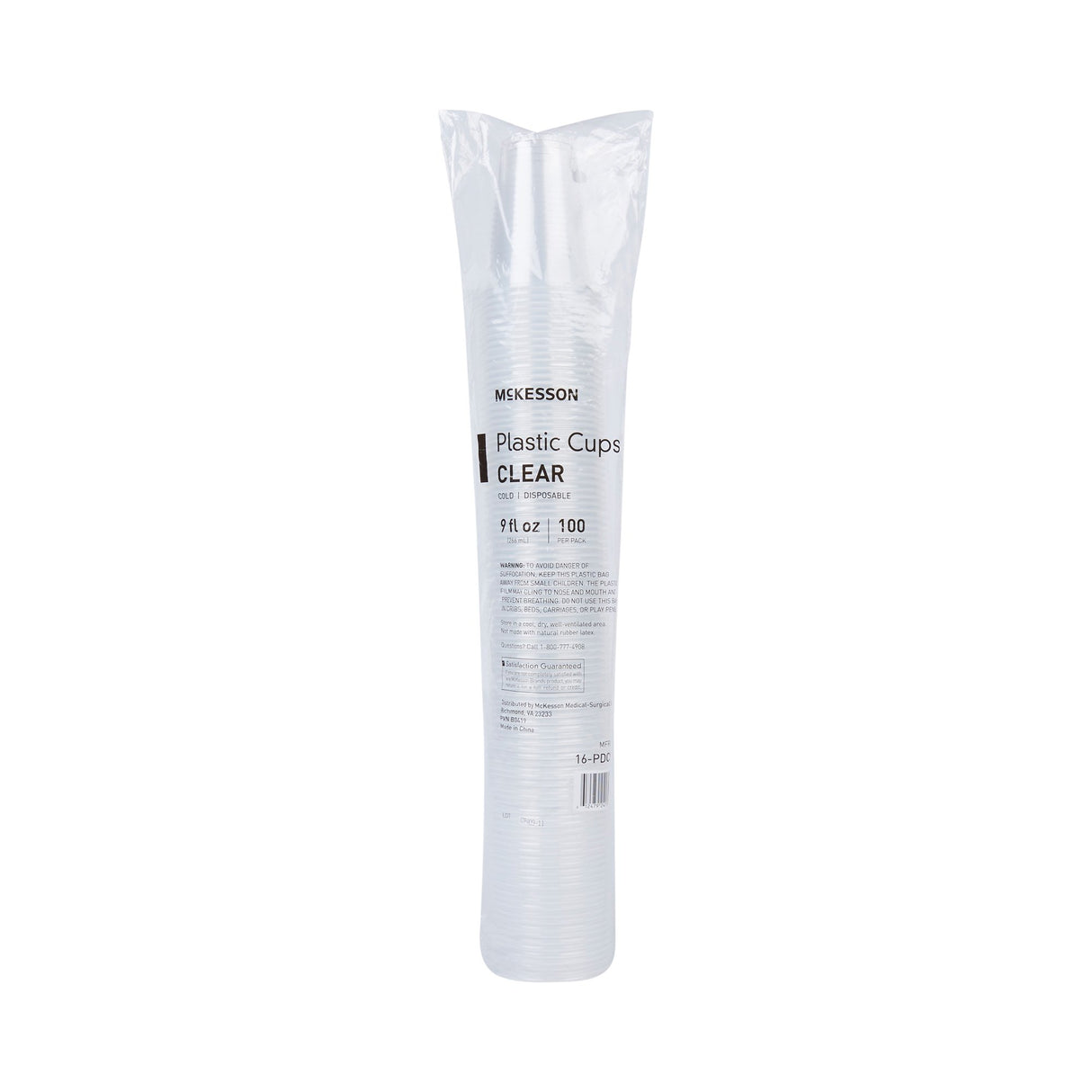 Drinking Cup McKesson 9 oz. Clear Polypropylene Disposable - BeHope