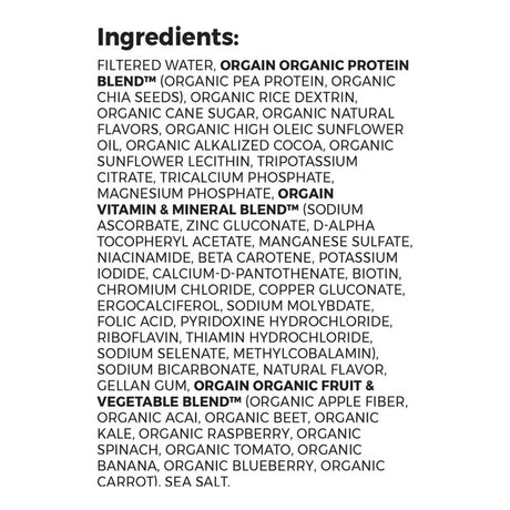 Oral Supplement Organic Nutrition™ Vegan Smooth Chocolate Flavor Liquid 11 oz. Carton - BeHope