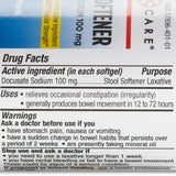 Stool Softener Geri-Care® Softgel 100 per Bottle 100 mg Strength Docusate Sodium - BeHope