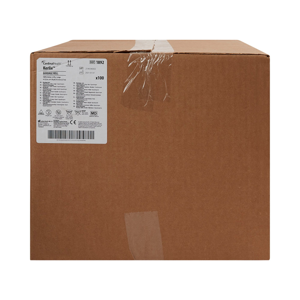 Fluff Bandage Roll Kerlix™ 4-1/2 Inch X 4-1/10 Yard 6-Ply NonSterile 100 per Pack - BeHope