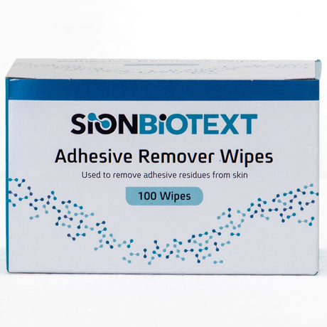Adhesive Remover SionBiotext Wipe 100 per Box - BeHope