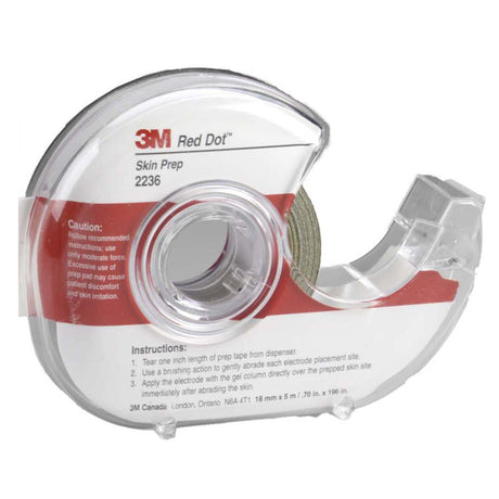 Electrode Skin Prep Abrader Tape Red Dot™ Tape Dispenser NonSterile - BeHope