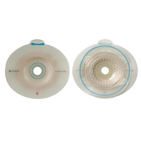Ostomy Barrier SenSura® Mio Convex Trim to Fit, Extended Wear Elastic Adhesive 50 mm Flange Red Code System 15 to 40 mm Opening - BeHope