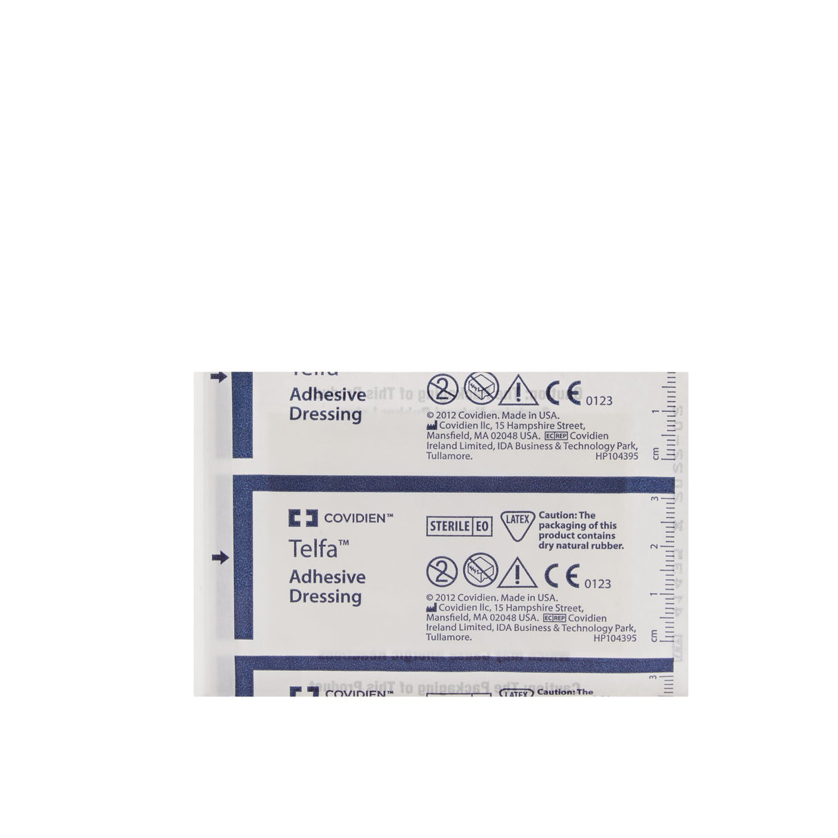 Island Dressing Telfa™ 2 X 3 Inch Rectangle Sterile Film Backing - BeHope