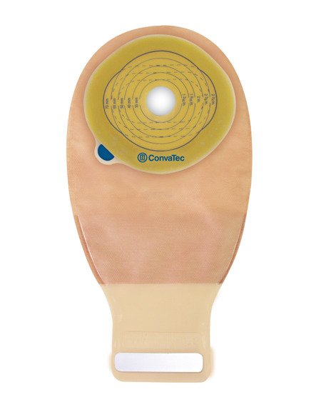 Ostomy Pouch Esteem®+ One-Piece System 12 Inch Length Pre-Cut 1-3/8 Inch Stoma Drainable - BeHope