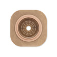 Ostomy Barrier New Image™ Flat CeraPlus™ Precut, Extended Wear Adhesive Tape Borders 1-3/4 Inch Flange Green Code 1-1/4 Inch Opening - BeHope