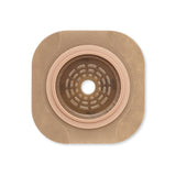 Ostomy Barrier New Image™ Flat CeraPlus™ Precut, Extended Wear Adhesive Tape Borders 1-3/4 Inch Flange Green Code 1-1/4 Inch Opening - BeHope