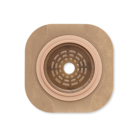 Ostomy Barrier New Image™ Flat CeraPlus™ Precut, Extended Wear Adhesive Tape Borders 1-3/4 Inch Flange Green Code 1-1/4 Inch Opening - BeHope