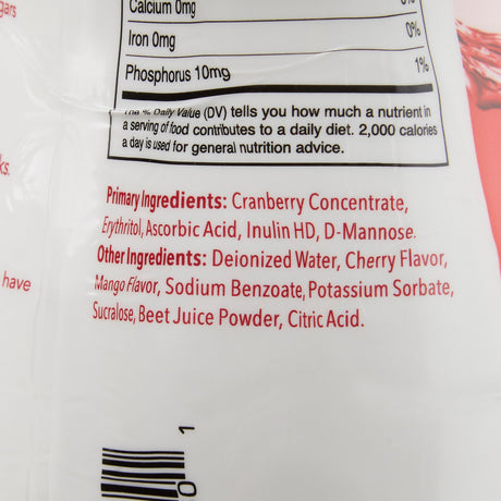 Oral Supplement UTIHeal™ Cranberry Flavor Liquid 30 oz. Bottle - BeHope