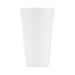 Drinking Cup Solo® 20 oz. White Styrofoam Disposable - BeHope