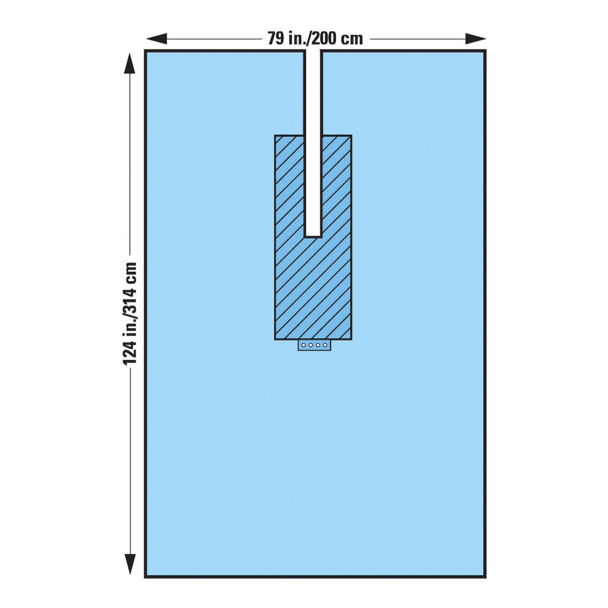 Surgical Drape U-Drape 80 W X 124 L Inch Sterile - BeHope