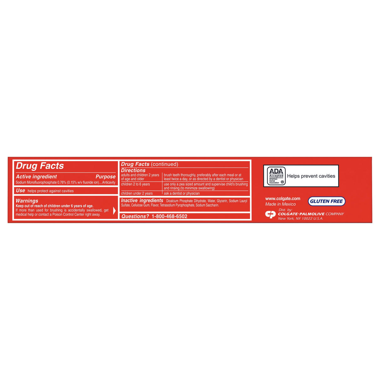 Toothpaste Colgate Cavity Protection Regular Flavor 4 oz. Tube - BeHope
