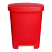 Trash Can McKesson 32 Quart / 8 gal. Red Plastic Rectangular - BeHope