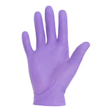Exam Glove Purple Nitrile-Xtra™ X-Small NonSterile Nitrile Extended Cuff Length Textured Fingertips Purple Chemo Tested - BeHope