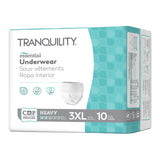 Unisex Adult Absorbent Underwear Tranquility® Essential Pull On with Tear Away Seams 3X-Large Disposable Heavy Absorbency - BeHope