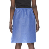 Exam Cover-Up FlexFit® Blue One Size Fits Most Open Sides Elastic Band Female Disposable - BeHope