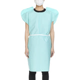 Patient Exam Gown McKesson One Size Fits Most Teal Disposable - BeHope