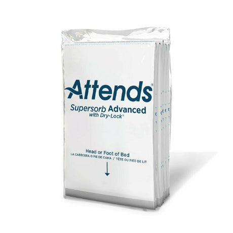 Disposable Underpad Attends® Supersorb Advanced 30 X 36 Inch Dry-Lock® Core Heavy Absorbency - BeHope
