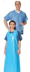 Scrub Shirt Large Blue 2 Pockets Short Sleeve Unisex - BeHope
