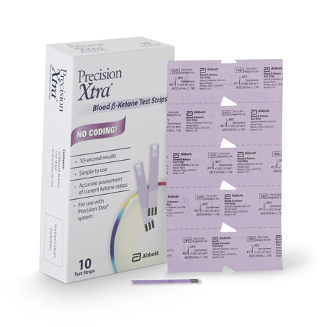 Blood Glucose and Ketone Test Strips Precision Xtra® 10 Strips per Pack - BeHope
