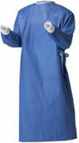 Non-Reinforced Surgical Gown RoyalSilk™ 2X-Large Blue Sterile AAMI Level 3 Disposable - BeHope