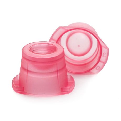 McKesson Tube Closure Polyethylene Snap Cap Red 12 mm / 13 mm / 16 mm (Universal) Fits Most 12mm, 13mm and 16mm Evacuated Glass Blood Collection Tubes and Plastic Test Tubes NonSterile - BeHope