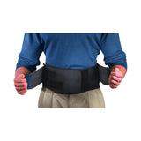 Back Brace Mueller® One Size Fits Most Hook and Loop Closure 28 to 50 Inch Waist Circumference 9 Inch Height Adult - BeHope