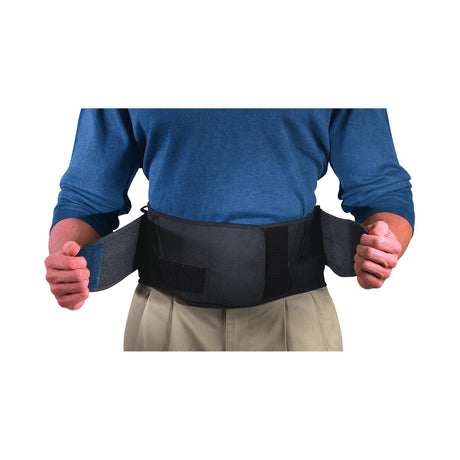 Back Brace Mueller® One Size Fits Most Hook and Loop Closure 28 to 50 Inch Waist Circumference 9 Inch Height Adult - BeHope