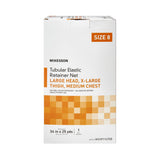 Elastic Net Retainer Dressing McKesson Tubular Elastic 34 Inch X 25 Yard (86.4 cm X 22.9 m) Size 8 White Large Head / X-Large Thigh / Medium Chest NonSterile - BeHope