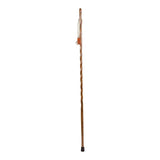 Walking Stick Brazos™ Twisted Backpacker Wood 55 Inch Height Brown Oak - BeHope