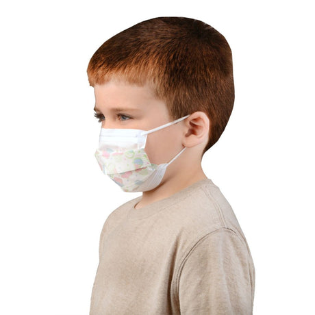 Procedure Mask Cardinal Health™ Not Rated Earloops Child Size - BeHope