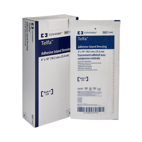 Island Dressing Telfa™ 4 X 10 Inch Rectangle Sterile - BeHope