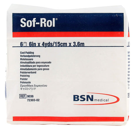 Cast Padding Undercast Sof-Rol® 6 Inch X 4 Yard Rayon NonSterile - BeHope