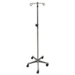 IV Stand Floor Stand 2 Hooks 4 Legs with Casters - BeHope