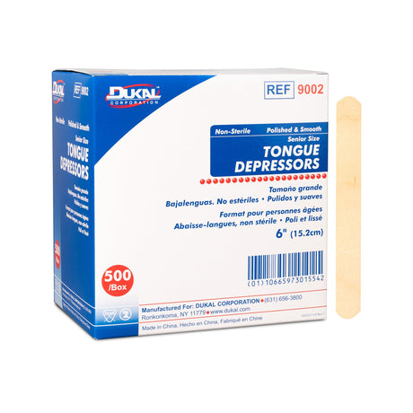 Tongue Depressor Dukal™ 6 Inch Length Wood Senior - BeHope