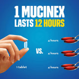 Cold and Cough Relief Mucinex® ER 1200 mg Strength Tablet 14 per Box - BeHope