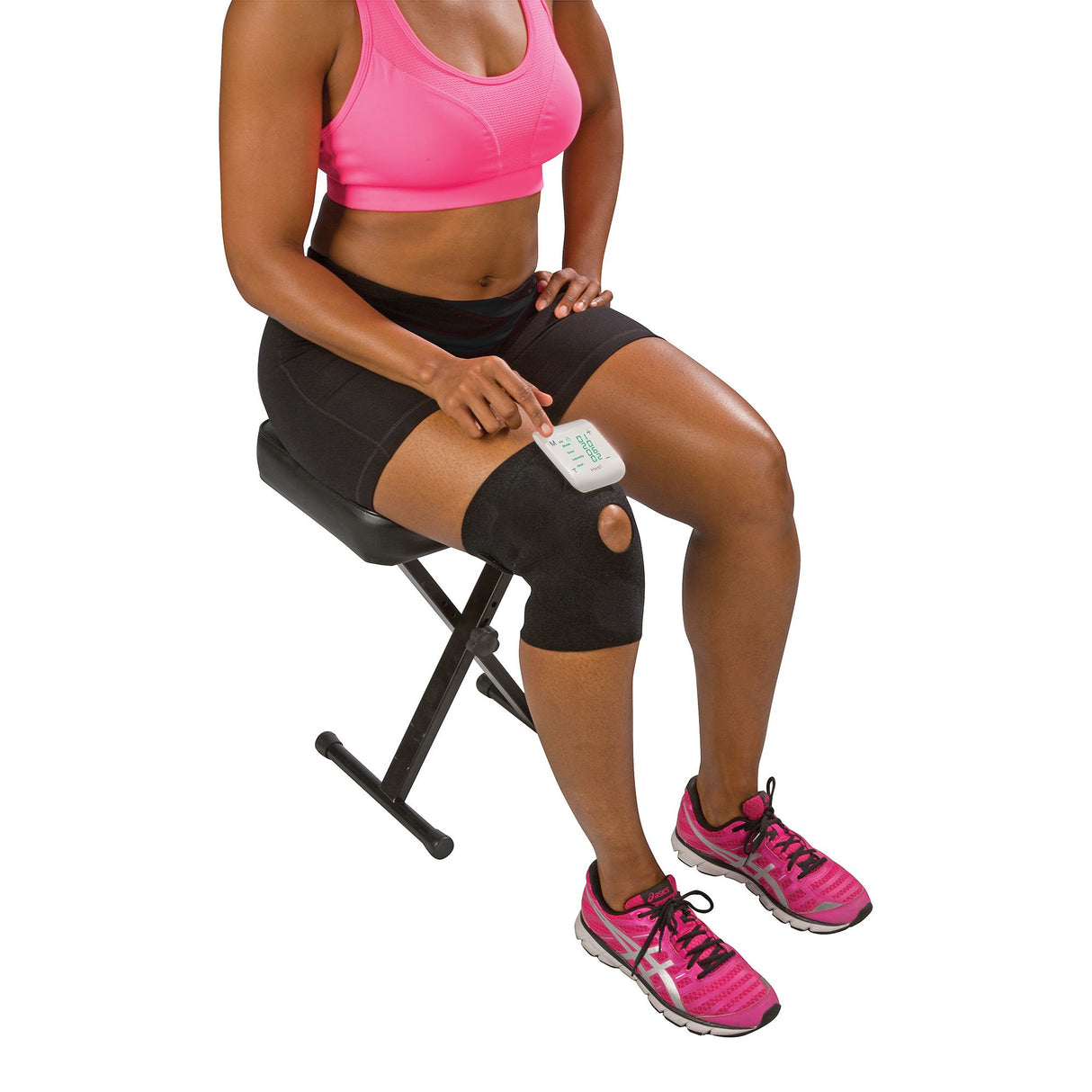 TENS Unit with Heat Conductive Knee Wrap Veridian Healthcare® Single-Channel - BeHope