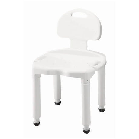 Bath Bench Carex® Without Arms Plastic Frame With Backrest 21 Inch Seat Width 400 lbs. Weight Capacity - BeHope