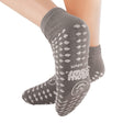 Slipper Socks Pillow Paws® 360° Imprint Unisex Adult 2X-Large All Around Tread Single Patient Use Gray - BeHope