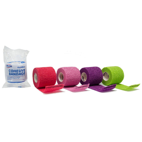 Cohesive Bandage Dukal™ 2 Inch X 5 Yard Self-Adherent Closure Assorted Colors NonSterile Standard Compression - BeHope