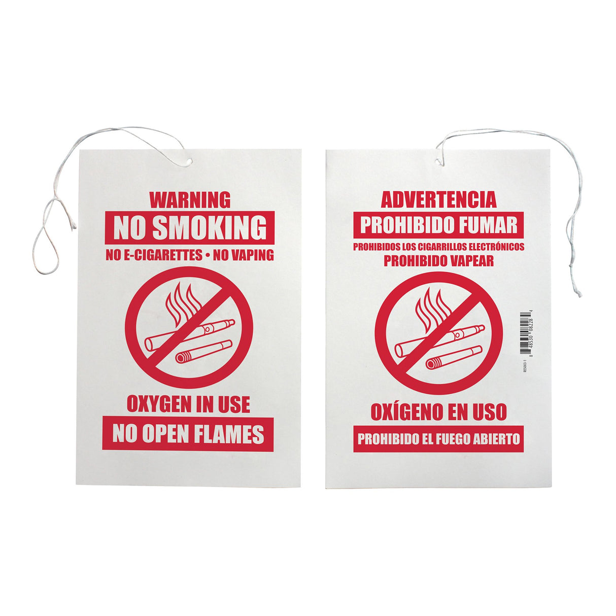 Door / Wall Sign Caution Sunset Warning No Smoking Oxygen in Use - BeHope