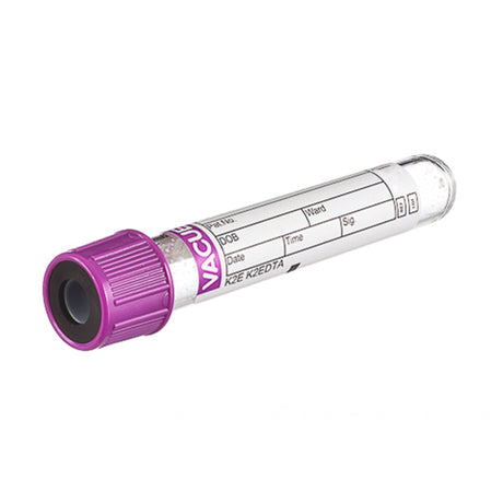 VACUETTE® Venous Blood Collection Tube K2 EDTA Additive 3 mL Pull Cap Polyethylene Terephthalate (PET) Tube - BeHope